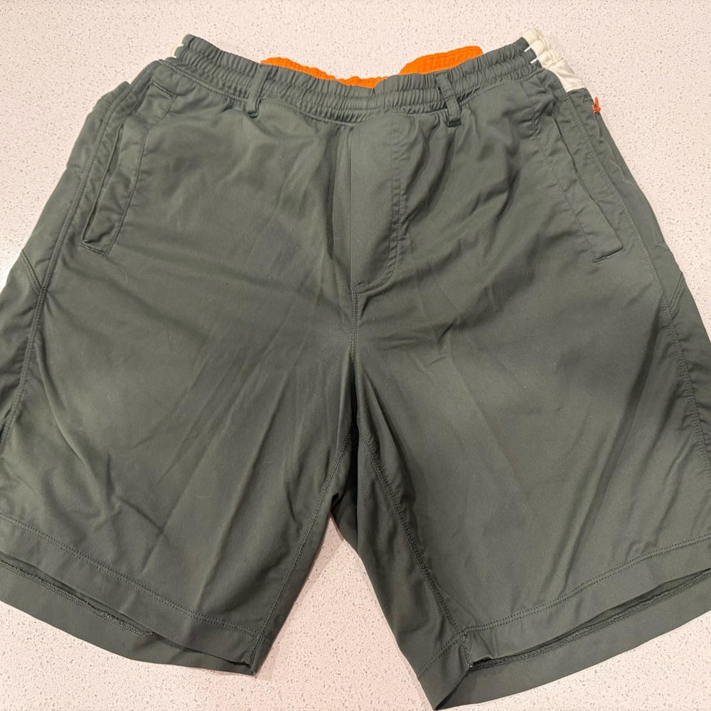 Birddogs Green Athletic Shorts Lightweight Quick-Dry - Large/Long 9 1/4”